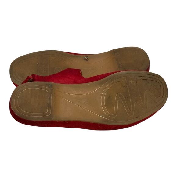 Earthies Women's Red Suede Sandals Size 11B Comfort Arch Support Shoes - Picture 8 of 8